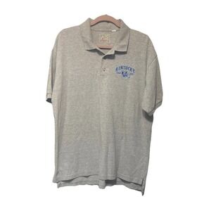 University Of Kentucky Wildcats Polo Men's Size XL Gray Short Sleeve Sports Fan